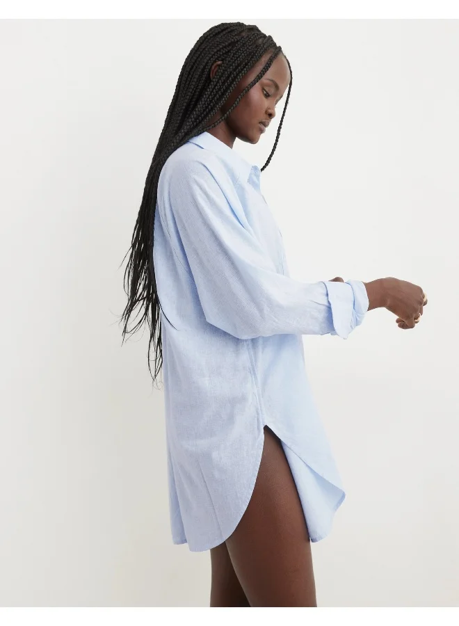 Aerie Blend Cover Button Down Shirt