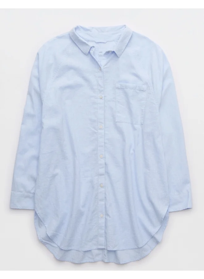 Aerie Blend Cover Button Down Shirt