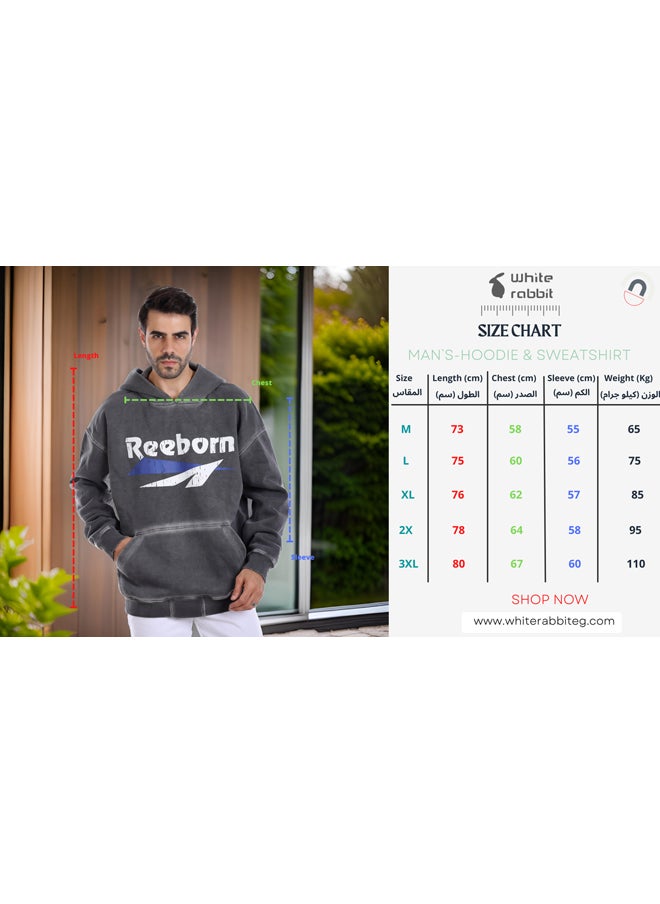 WHITE RABBIT - Printed Hoodie With Kangaroo Pockets - Image 1