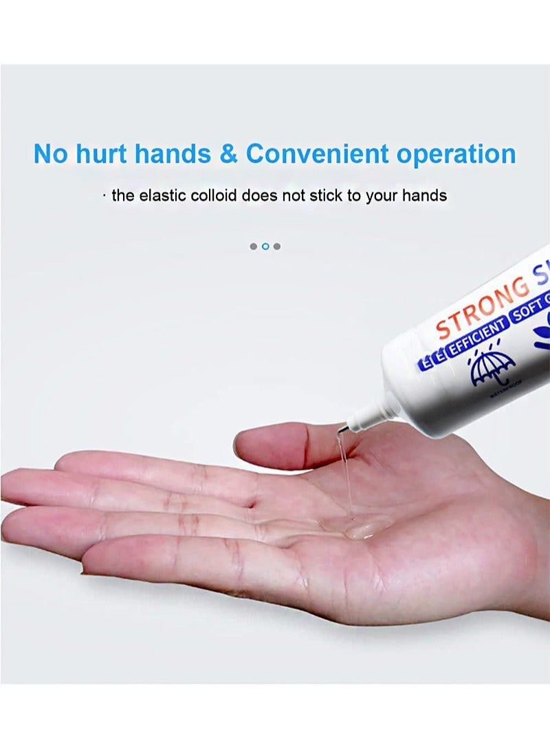 HOMESTAR Shoe glue Super strong transparent with precision tip, suitable for footwear, anti-crack and waterproof sole repair, sports shoes, hiking shoes leather bags (60ml) - Image 4
