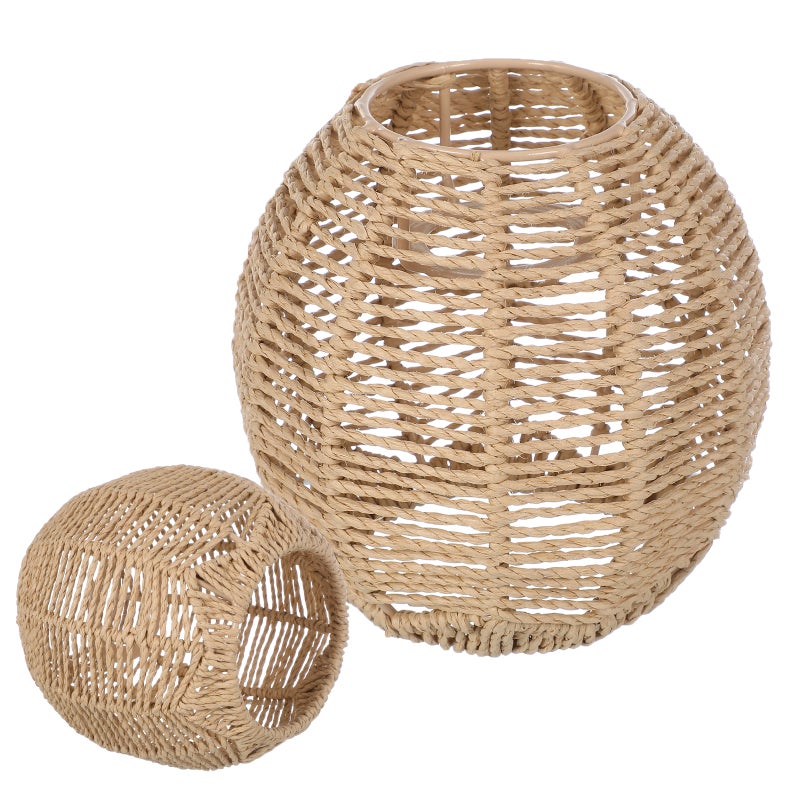 Lampshades for Floor Lamps, Handwoven Rattan Design, Elegant Home Decor - Image 4