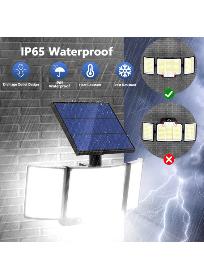 SYXUMLKLS أضواء شمسية للاستخدام الخارجي، أضواء استشعار حركة للخارج، أضواء شمسية خارجية للساحات والفناءات والحدائق والمرائب - Image 5