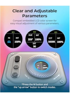 KASTWAVE RGB Video Light, Portable Led Camera Light, Selfie Light, LED Camera Light for Photography, Cold Shoe Light, CRI95+, 2500-6500K, 12 Effects, Fill Light Accessories for Content Creator, Streaming 4661  - Image 5