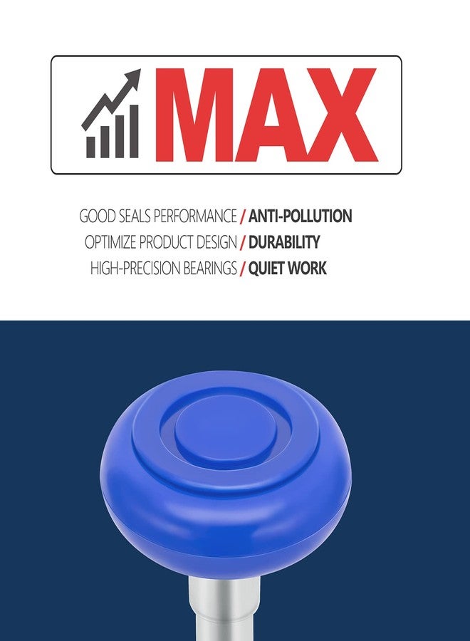 XIKE 10 Pcs 2" Nylon Garage Door Roller 4" Stem, MAX Quiet, Durable and Waterproof Types, Using 6200-2RS Precision Bearings. - Image 2