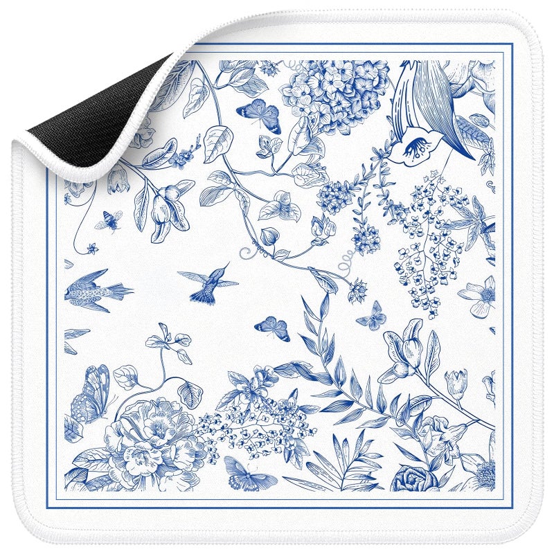 molovsiny Mahjong Mat for Table, Durable Mahjong Table Cover with Unique Design, Premium Mahjong Accessories, Perfect Mahjong Gifts for Women, Game Mat for Mahjong and Board Game Enthusiasts (Blue Reverie) - Image 1
