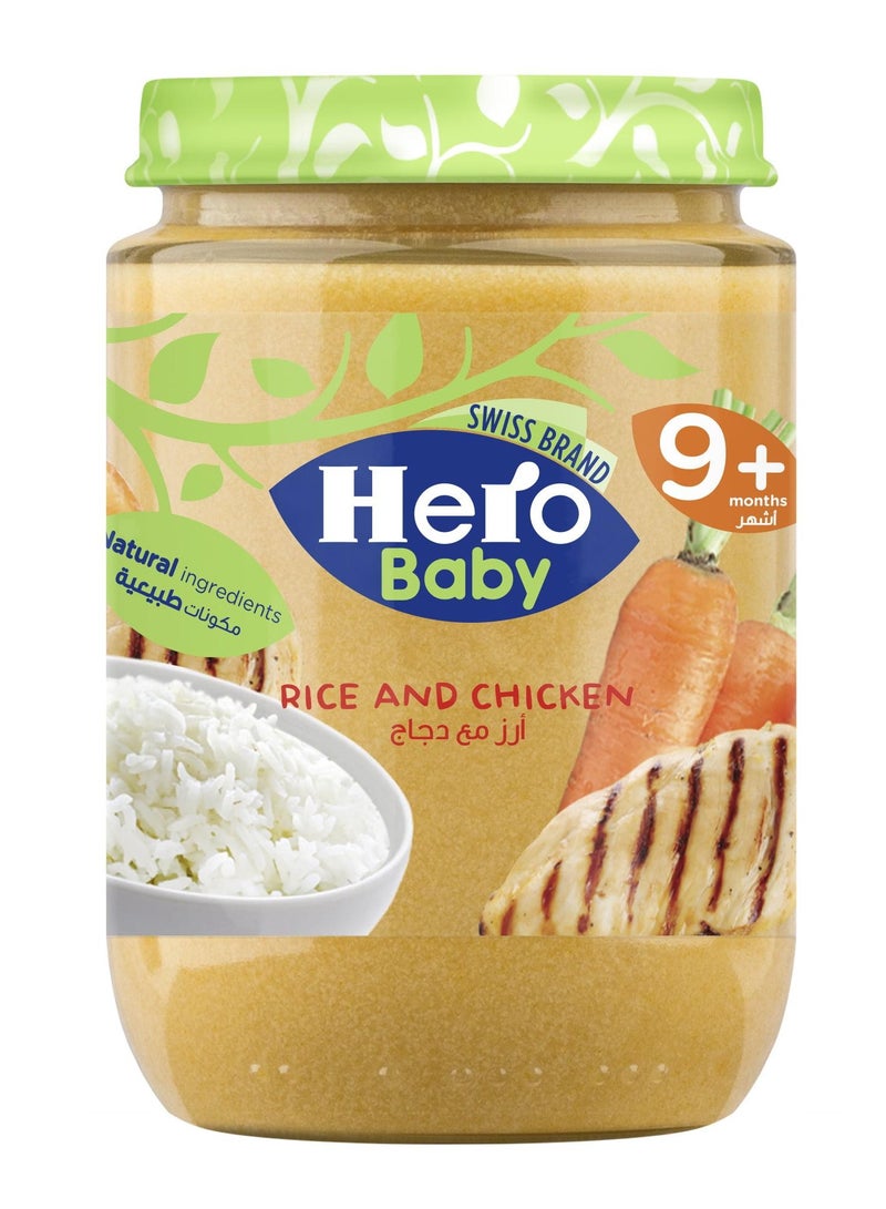 Hero Baby Rice And Chicken +9 Months Jar 190 Gm