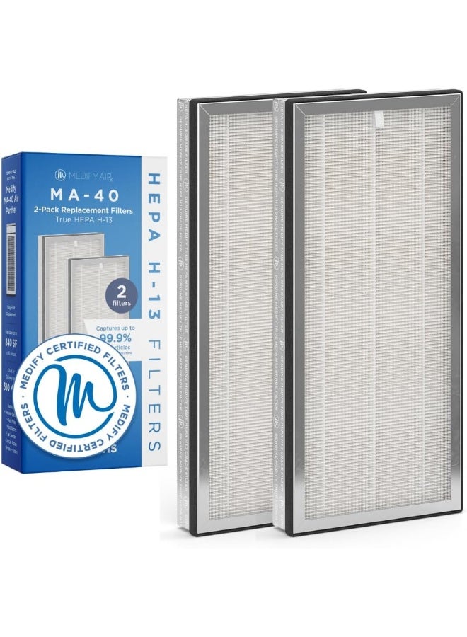 Medify Air Medify Ma-40 Genuine Replacement Filter | For Allergens, Wildfires, Dust, Odors, Pollen, Pet Dander | 3 In 1 With Pre-Filter, True Hepa H13, And Activated Carbon For 99.9% Removal | 2-Pack  - Image 3