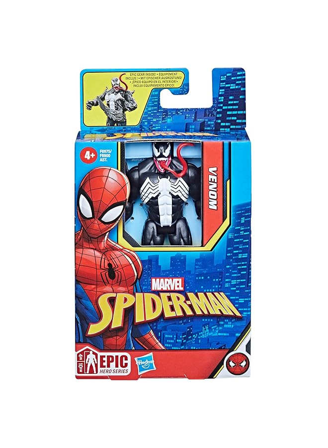 MARVEL Spider Man Epic Hero Series Venom Action Figure 4 Inch With Accessory Action Figures For Kids Ages 4 And Up - Image 2