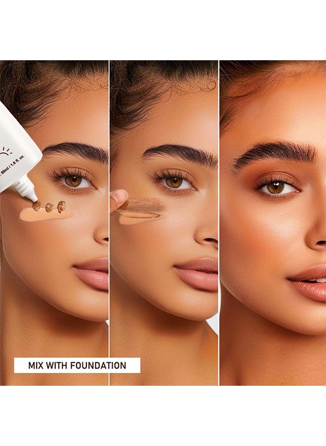 lakerain Glow Bronzing Drops,Super Glow Face Bronzing Drops, Liquid Bronzing Drops for Face & Skin, Natural Sun Kissed Bronzing Drops, Natural Glow Foundation Enhancer #04 Rich Bronze Glow  - Image 3