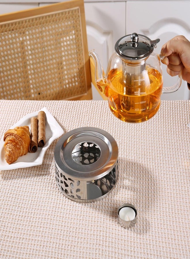 Auxmeware - Stainless Steel Teapot Warmer, Tea Warmer for Teapot, Silver Color - Image 5