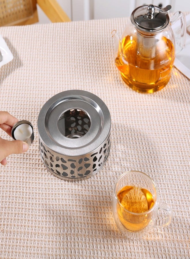 Auxmeware - Stainless Steel Teapot Warmer, Tea Warmer for Teapot, Silver Color - Image 2
