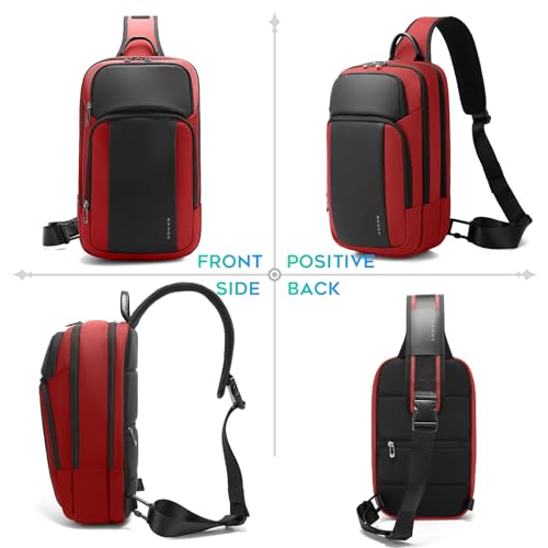 BANGE Sling Bag, Large Men's Cross Body bags, Men's Shoulder Bags for Work, Walking, Travel, Hiking… - Image 5