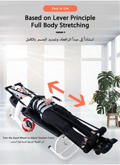 Generic Home Traction Bed, Cervical & Lumbar Spinal Decompression Bench, Back Stretch Therapy Massage Table for Cervical Spine  - Image 3