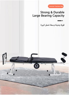 Generic Home Traction Bed, Cervical & Lumbar Spinal Decompression Bench, Back Stretch Therapy Massage Table for Cervical Spine  - Image 4