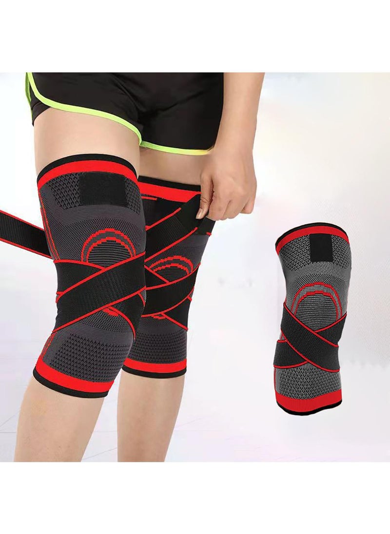 Adjustable Knee Compression Sleeve for Men and women - Support for Running, Sports, Knee Pain, Meniscus Tear, ACL - Large, Red - pzsku/Z546A38ECD1B5CBE2FE8DZ/45/_/1713522315/4d05e909-f859-4d59-9b40-7acf45c700ff