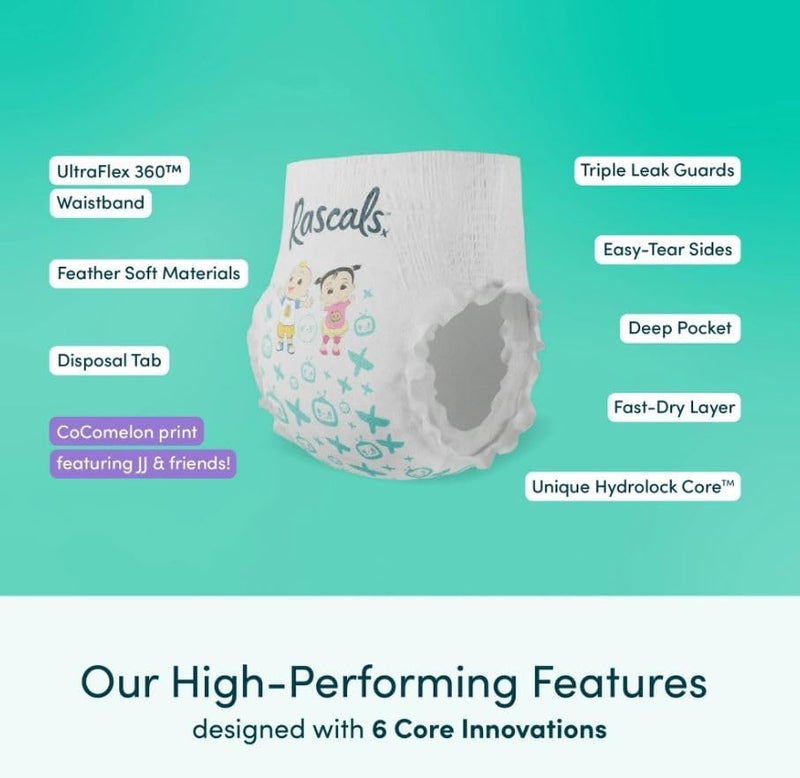 Rascals Premium Training Baby Diaper Pants - Size 5 (13-18 kg) - 50 Count with Ultra Flex 360 Waistband - Image 5