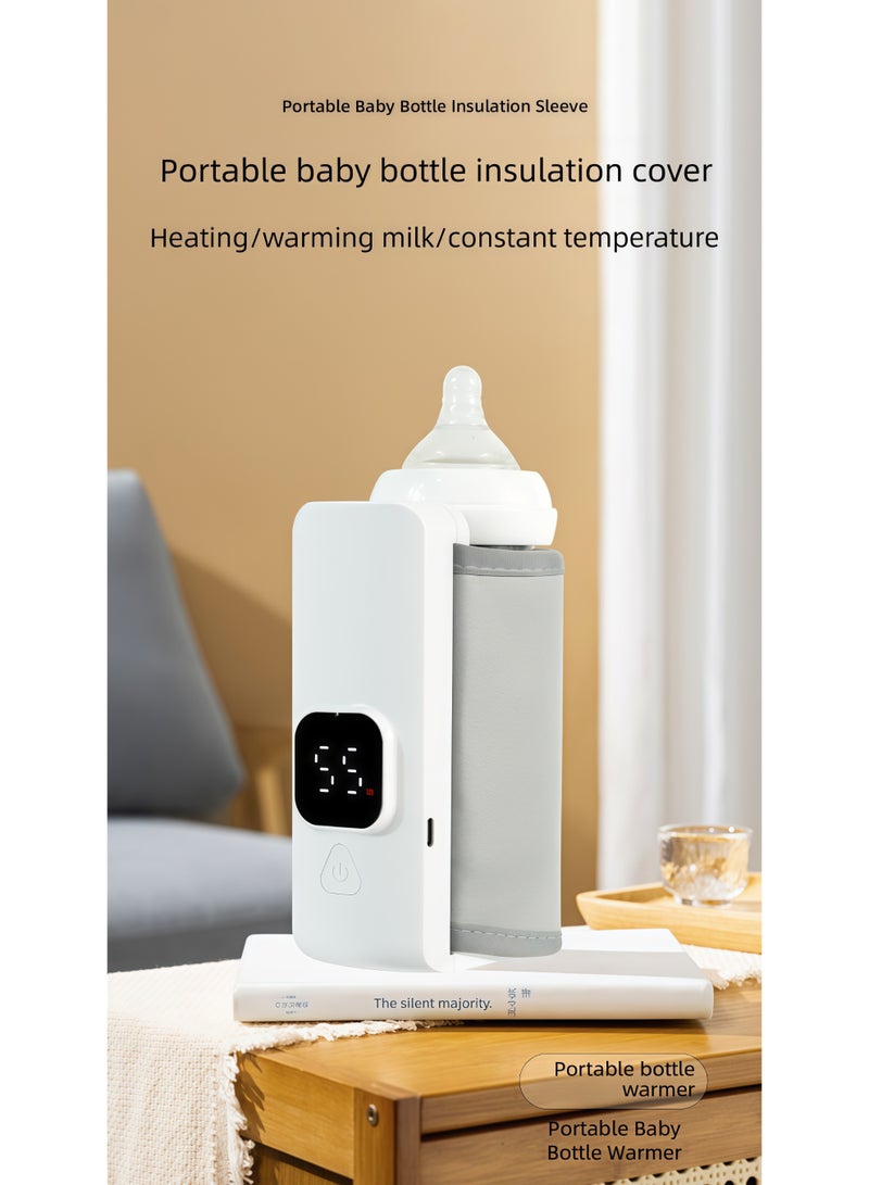 Flossie Portable Bottle Warmer for Travel, Fast Warming Comfortable Baby Feeding On The Go, Waterless Milk Warming with Battery-Powered for Home Outdoor - Image 2