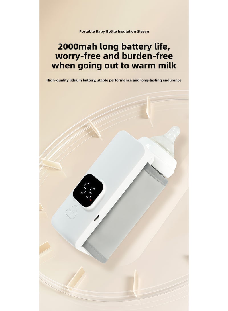 Flossie Portable Bottle Warmer for Travel, Fast Warming Comfortable Baby Feeding On The Go, Waterless Milk Warming with Battery-Powered for Home Outdoor - Image 4