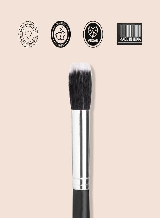 Cuffs N Lashes X Shystyles CS11 Stippling Brush - Professional Makeup Brush | High-Performance Soft Bristles | Vegan Cruelty-Free | Handmade in India for Airbrushed Finish - Image 3