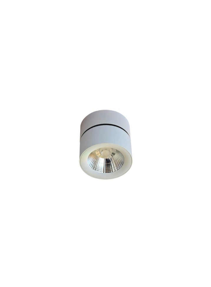 AL SALHIYA LIGHTING Euroluce Spotlight Frame, LED Bulb Type, Adjustable Surface Mounted, 10W Cree, LC1295, White  - Image 1