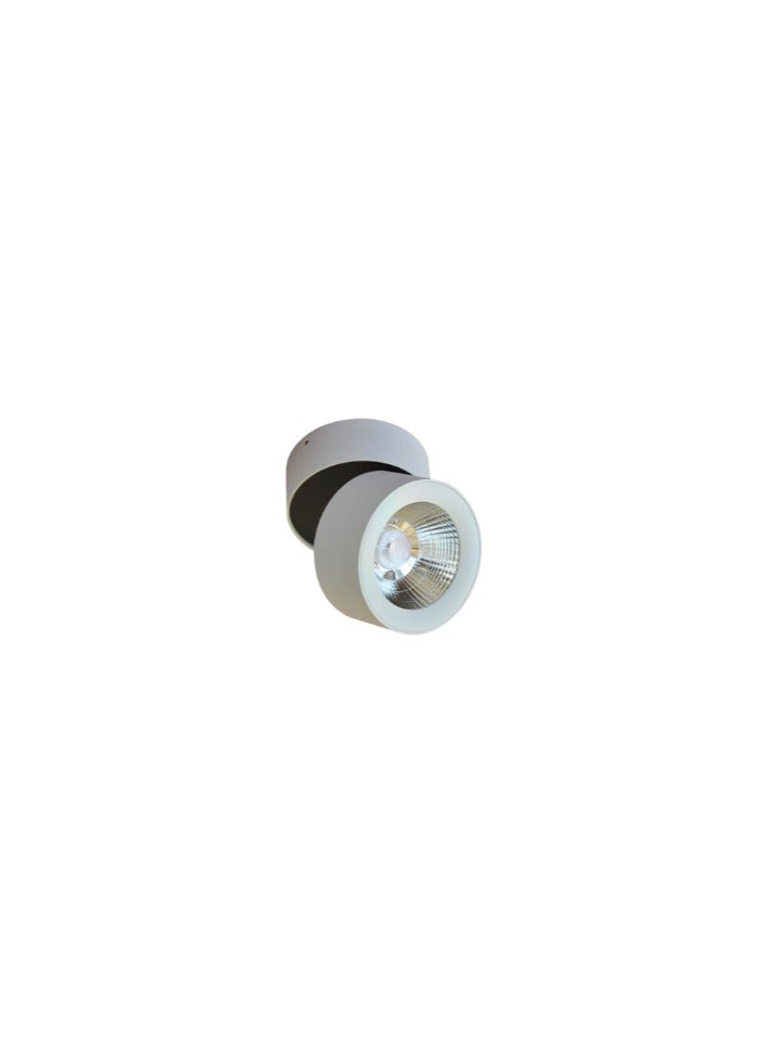 AL SALHIYA LIGHTING Euroluce Spotlight Frame, LED Bulb Type, Adjustable Surface Mounted, 10W Cree, LC1295, White  - Image 2