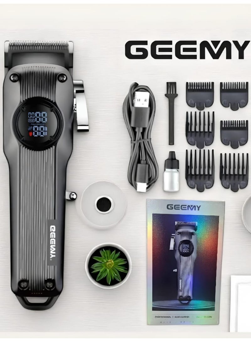 Geemy Hair Clipper and Trimmer Professional Multifunctional Set with 6 Guide Combs - Image 2