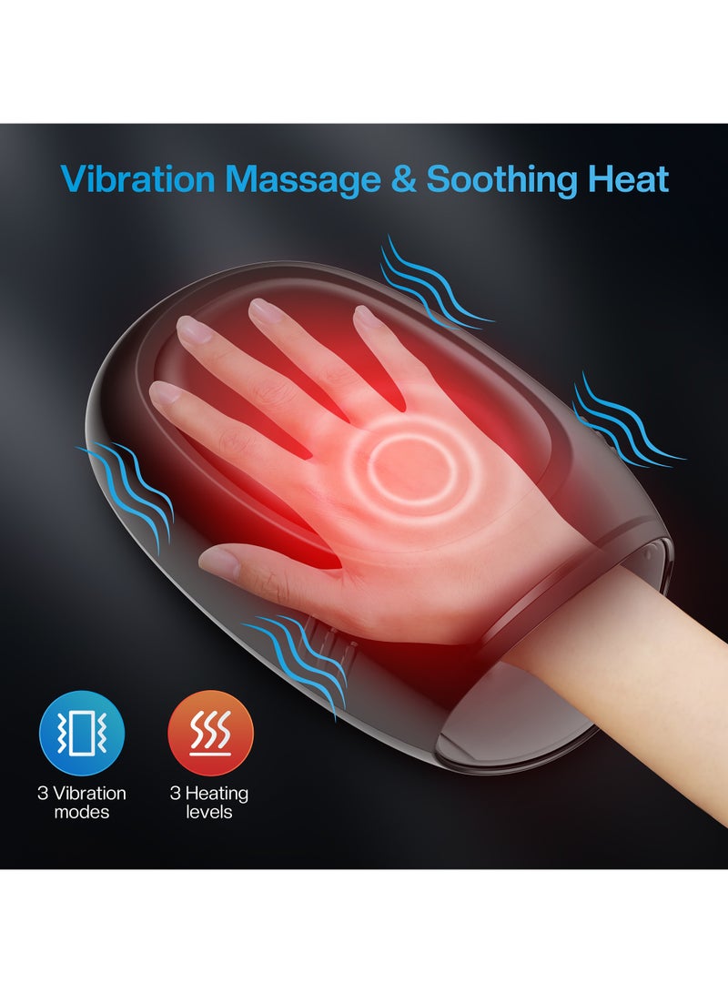 COMFIER Hand Massager with Heat & Compression , 3 Massage Modes, 3 Heat Levels, Rechargeable 90-Min Battery – Carpal Tunnel & Arthritis Relief – Gift for Men & Women - Image 4
