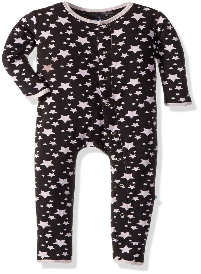 KicKee Pants Unisex Baby Print Fitted Coverall Prd-Kpca213-Mnsr, Midnight Stars, 18-24 Months