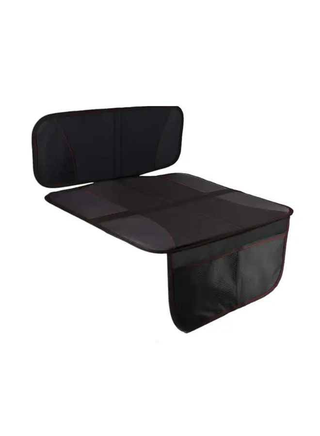 Black Heavy Duty Car Seat Protector With Anti Slip Cover And Storage Pockets - Image 1