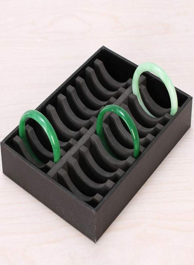 Prettyia Bracelet display Bracelet holder bracelet organizers and storage bangle box,bracelet holder display jewelry display tray-Black 20 Slots - Image 3