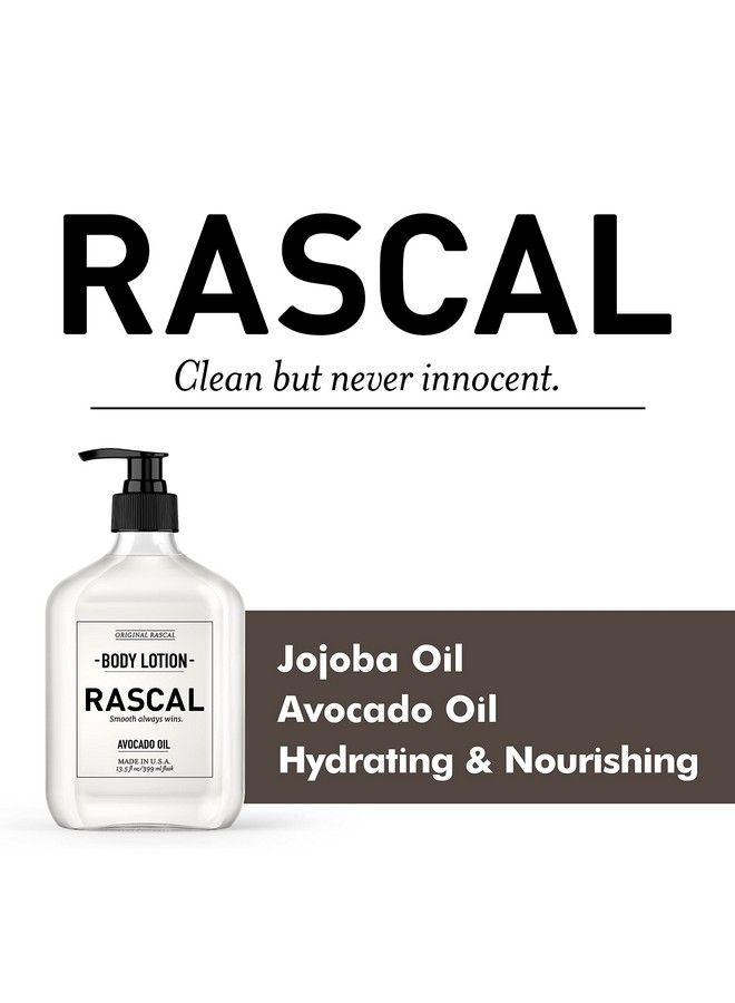 RASCAL Body Lotion For Men Avocado Oil & Jojoba Oil 13.3 Ounce - Image 3
