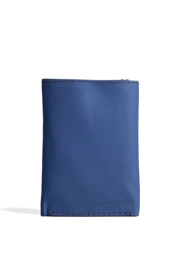 ايه ار سابلاي Ar Tri Wallet من Arij Bags | محفظة قماش مقاوم للمياه، تصميم ثلاثي الطي، 7 جيوب للكروت، جيب للنقود، حماية RFID، تصميم عملي للاستخدام اليومي (كحلي) - Image 5