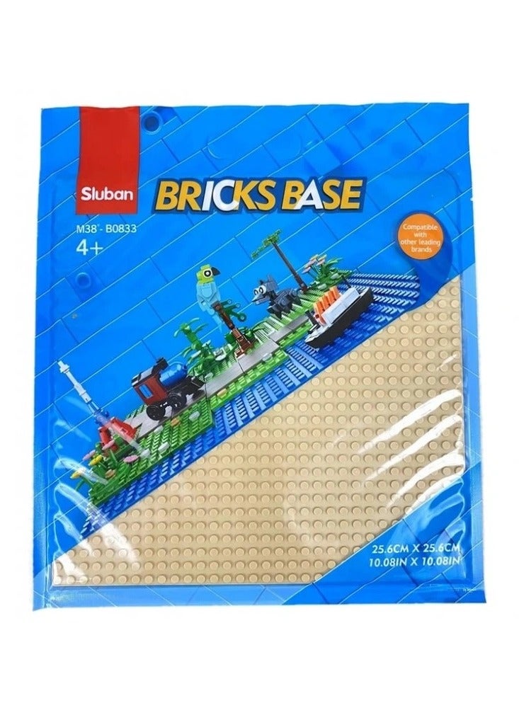 Sluban Sluban - Base Plate Sand 25x25 cm - M38-B0833  - Image 1