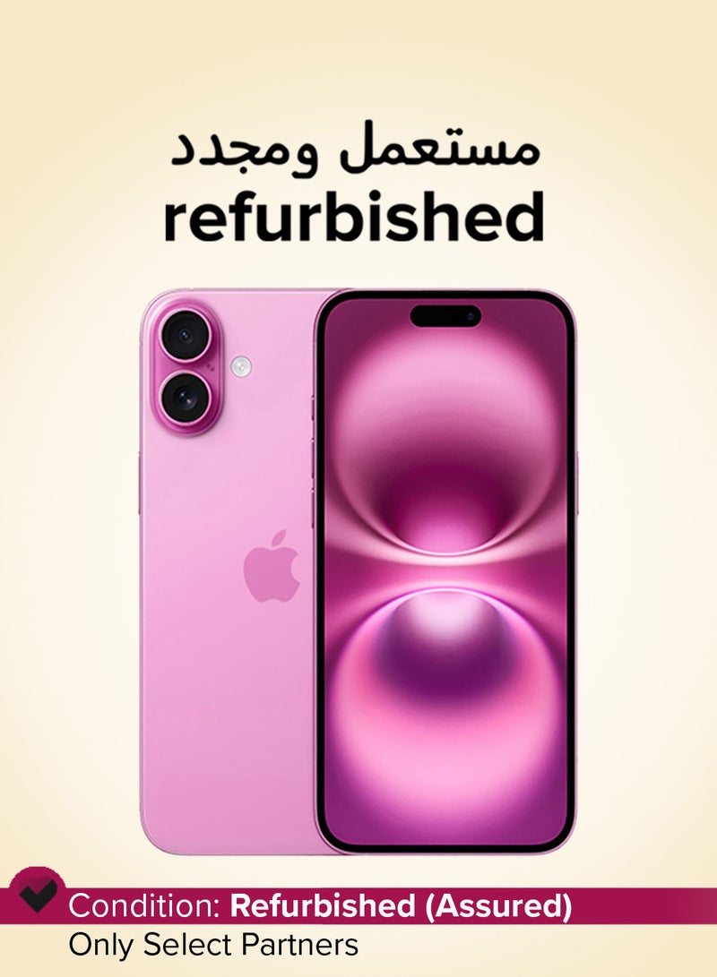 Apple Refurbished - iPhone 16 512GB Pink 5G  With FaceTime - International Version - Image 1