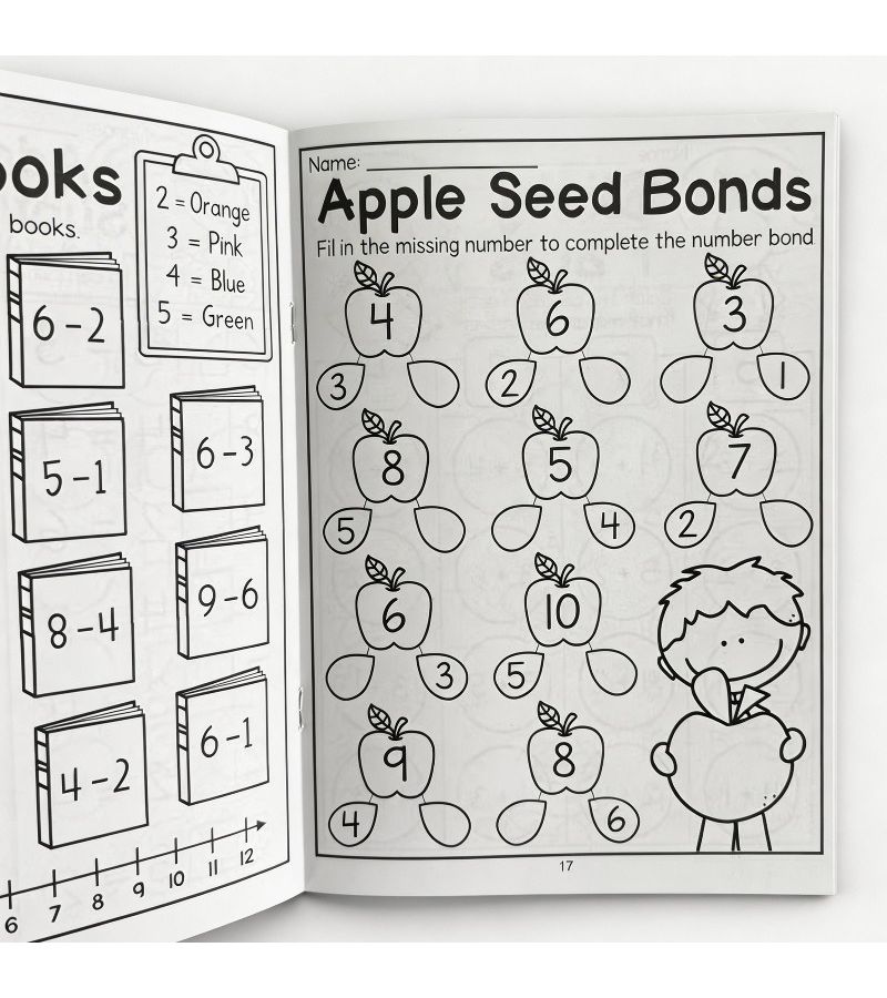 Kindergarten Fun Fill In The Blank Number Workbook For Addition And Subtraction Within 30 Math Arithmetic Game Improve Cognition 32 Pages - Image 4