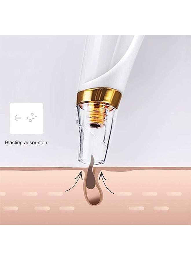 Blackhead Remover with 3 Probes, 3 Suction Power Electric Small Bubble Pore Cleanser, Facial Pore Cleaner Machine, Smooth Skin, Absorb Grease, Female Beauty, Electric Acne Extractor Tool for Adult - Image 5