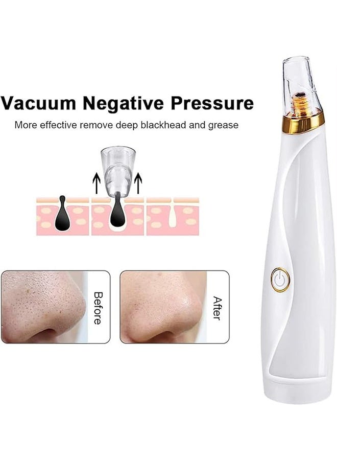 Blackhead Remover with 3 Probes, 3 Suction Power Electric Small Bubble Pore Cleanser, Facial Pore Cleaner Machine, Smooth Skin, Absorb Grease, Female Beauty, Electric Acne Extractor Tool for Adult - Image 4