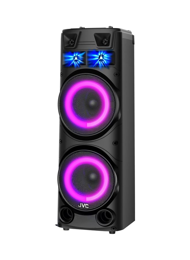 JVC Portable Bluetooth Party speaker with wireless mic and remote control XS-N7222PB Black - Image 2