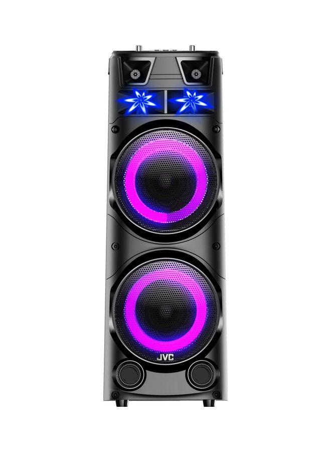 JVC Portable Bluetooth Party speaker with wireless mic and remote control XS-N7222PB Black - Image 3
