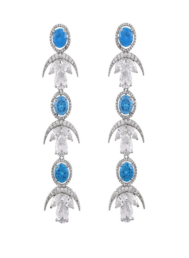 Voylla Before Sunrise Lana Statement Dangler Earrings For Women Anti Tarnish Festive Wedding Party Designer Long Earrings Gift For Women - Image 5