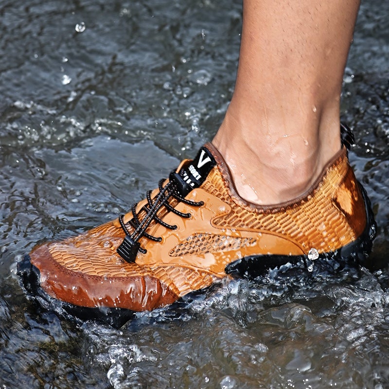 Escape Leopard 2025 Outdoor Tracing Shoes Lightweight Breathable Plus Size Casual Shoes Non-Slip Simple Low-Cut Men'S Shoes - Image 3