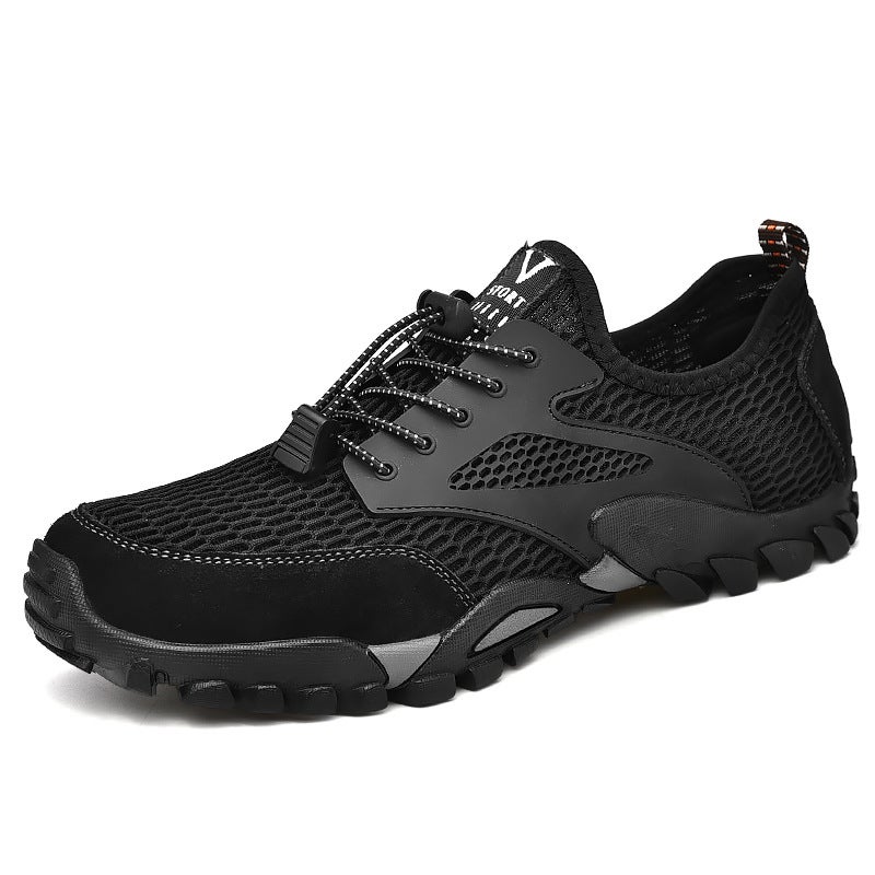 Escape Leopard 2025 Outdoor Tracing Shoes Lightweight Breathable Plus Size Casual Shoes Non-Slip Simple Low-Cut Men'S Shoes - Image 1