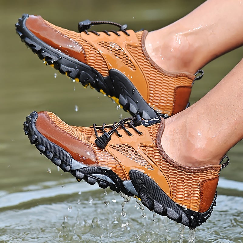 Escape Leopard 2025 Outdoor Tracing Shoes Lightweight Breathable Plus Size Casual Shoes Non-Slip Simple Low-Cut Men'S Shoes - Image 5