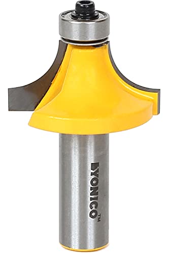 YONICO 13166 1/2-Inch Radius Round Over Edge Forming Router Bit 1/2-Inch Shank - Image 1