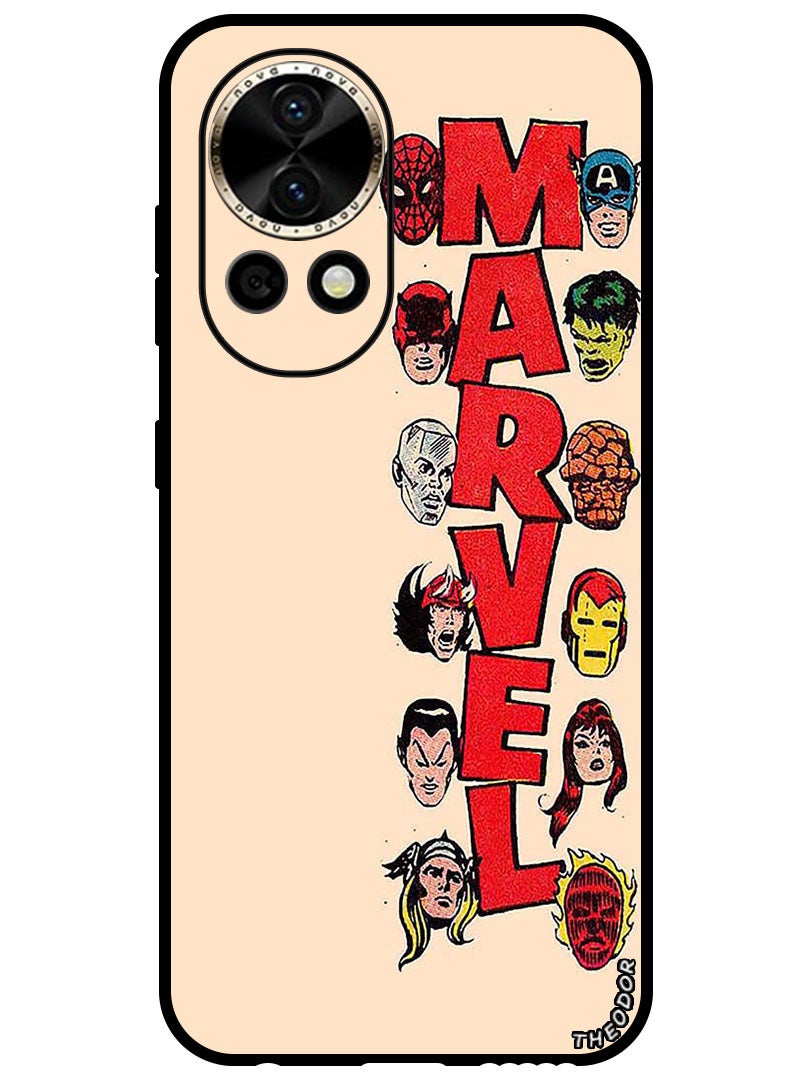 Theodor Protective Case Anti Scratch Shock Proof Bumper Cover For Huawei Nova 12 Marevl - Image 1