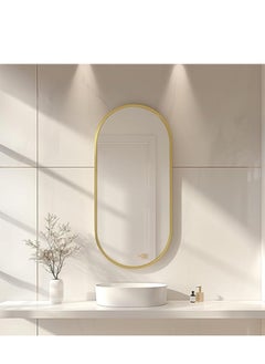 Generic Wall Mirror Bathroom Mirror Full Body Mirror Full Length Mirror Wall Mounted Oval Mirror Makeup Mirror Dressing Mirror Frame Mirror for Bathroom Living Room Bedroom (50*83CM)  - Image 2