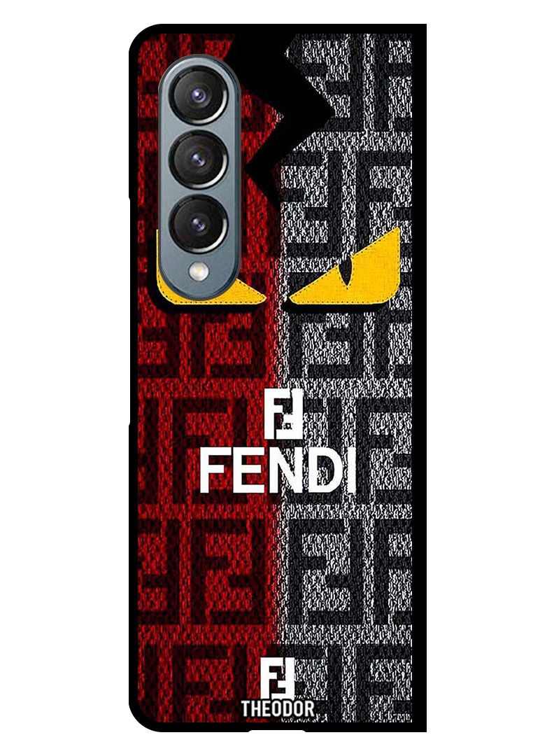 Theodor Protective Case Cover For Samsung Galaxy Fold 4 Yellow Eyes - Image 1