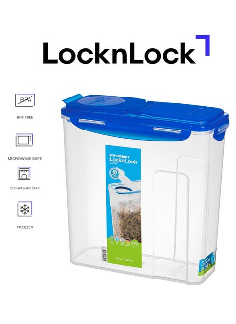 LocknLock 3.9L Cereal Dispenser – Airtight, BPA-Free Container with Patented Locking System for Fresh Food Storage