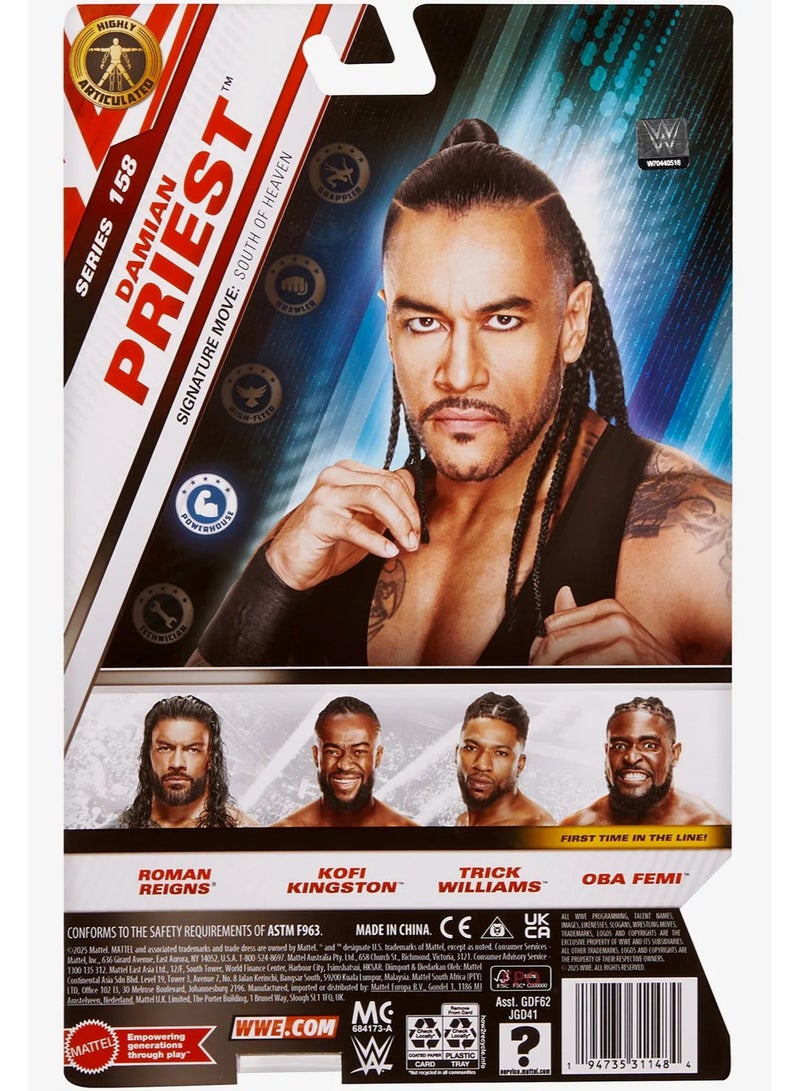 WWE تمثال حركة داميَن بريست من سلسلة الأحداث الرئيسية في WWE JGD41 - Image 5