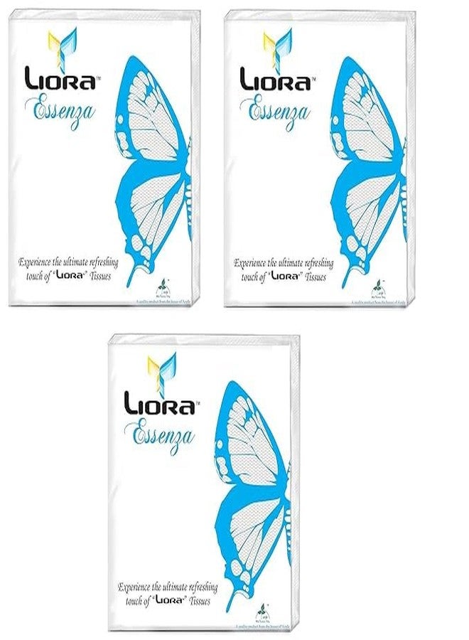 Liora 2 Ply Tissue Paper Napkin for Home, Office, Restaurant, Kitchen & Dining, Soft Absorbent Skin Friendly Napkins for Party Event Essential, 33 x 33 cm, Pack of 3 (50 Pulls Per Pack, 150 Sheets) - Image 1
